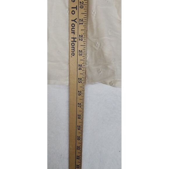 Old Navy Women's Size XL Smocked Embroidered Long Sleeve V-Neck Blouse Cream NWT - Picture 5 of 8